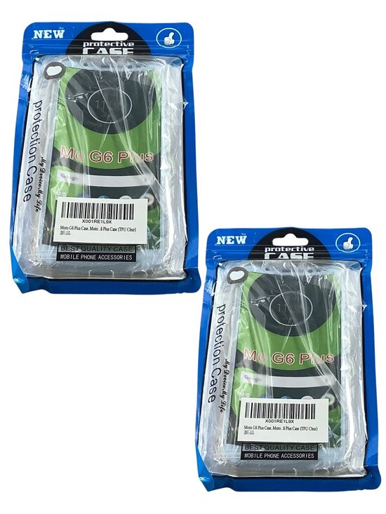 Other - 2 NEW Motorola Moto G6 Plus Case Clear Corner Cushion Shockproof Bumper Cover